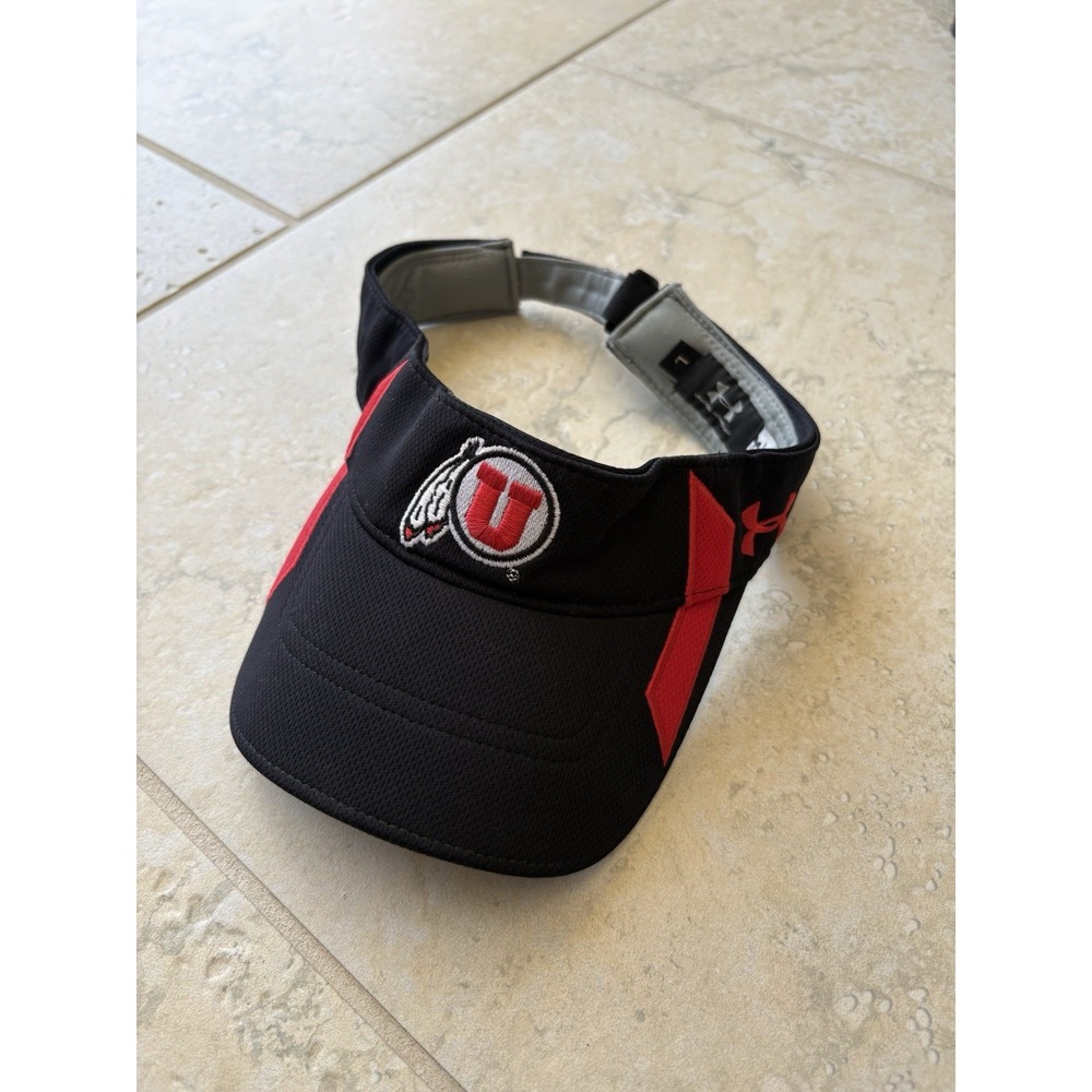 NCAA University of Utah Utes Under armour Visor Black Unisex  Adjustable
